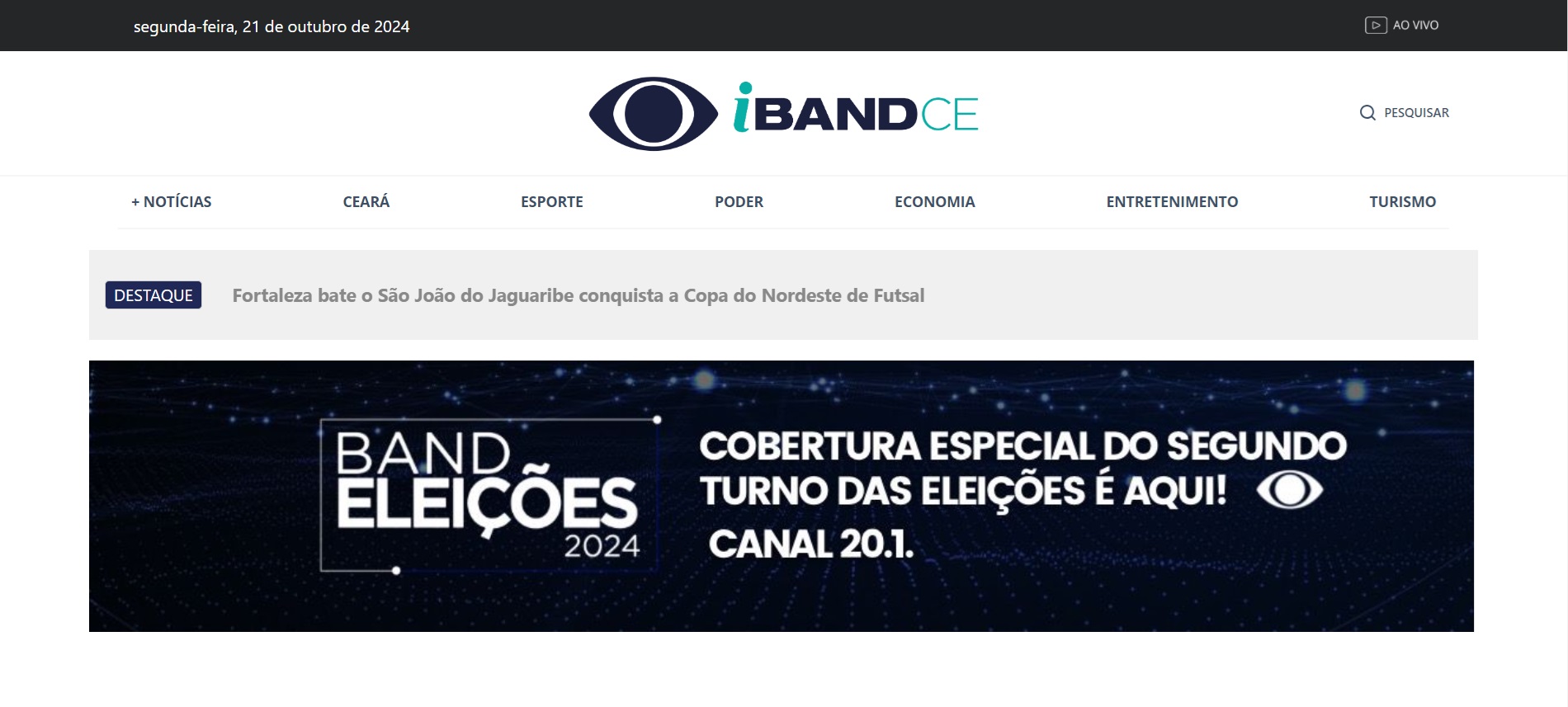 print da Home da empresa Levita Tech