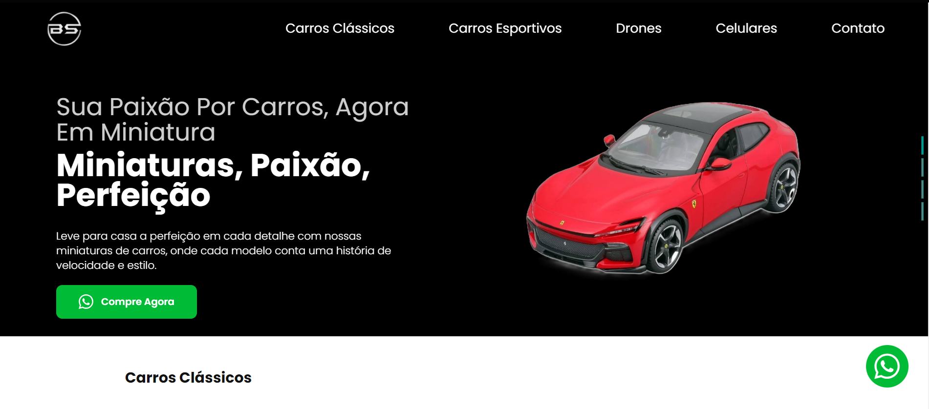 Print da Home da Loja Best Shop